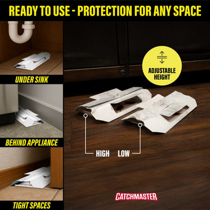CX Cockroach Trap with Powerful Food-Based Bait – Glue Traps (10-Pk)