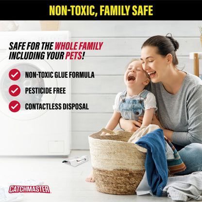 CX Cockroach Trap with Powerful Food-Based Bait – Glue Traps (10-Pk)