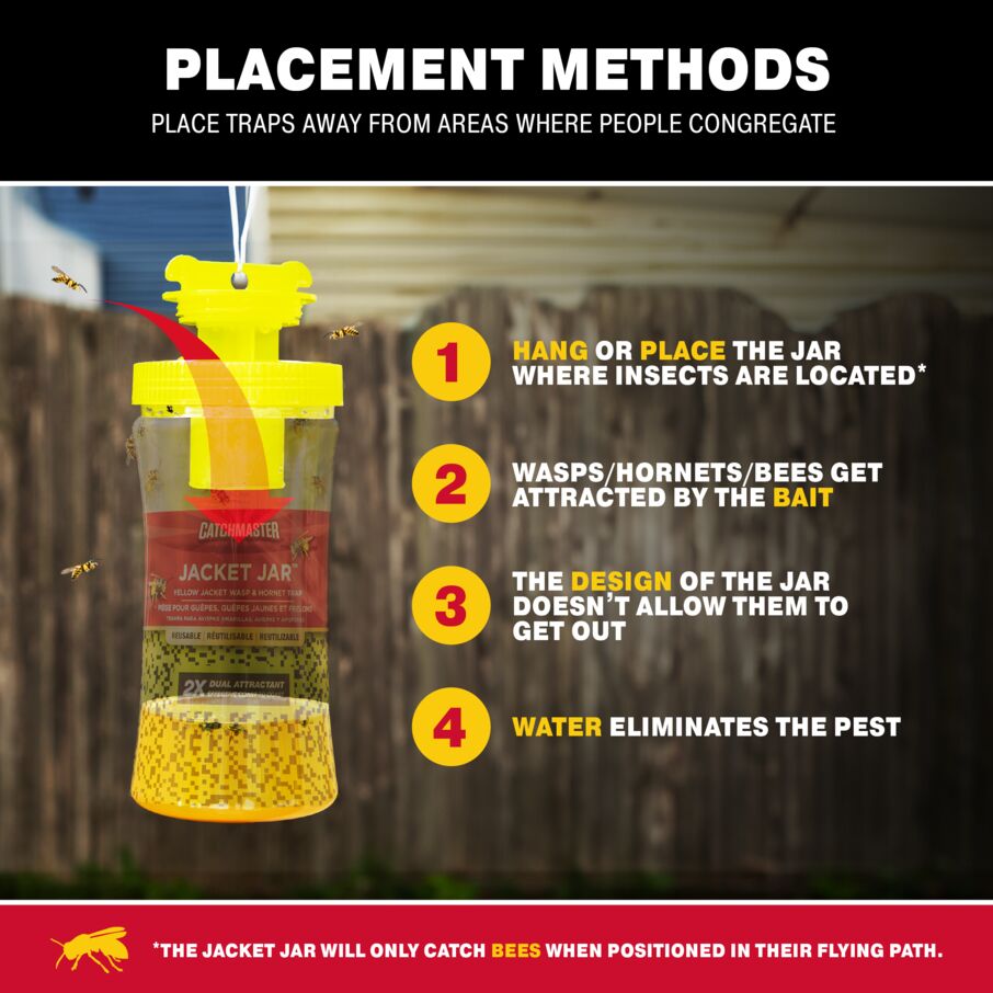 Yellow Jacket Bee & Wasp Jar Trap Attractant Refills