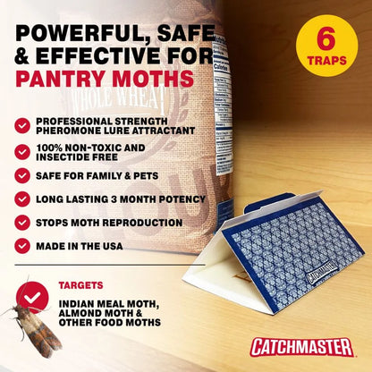 CatchmasterGRO Decorative Pantry Moth Glue Board Traps
