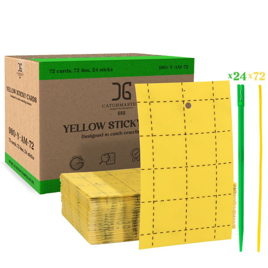 Double-Sided Yellow Sticky Card Insect Trap