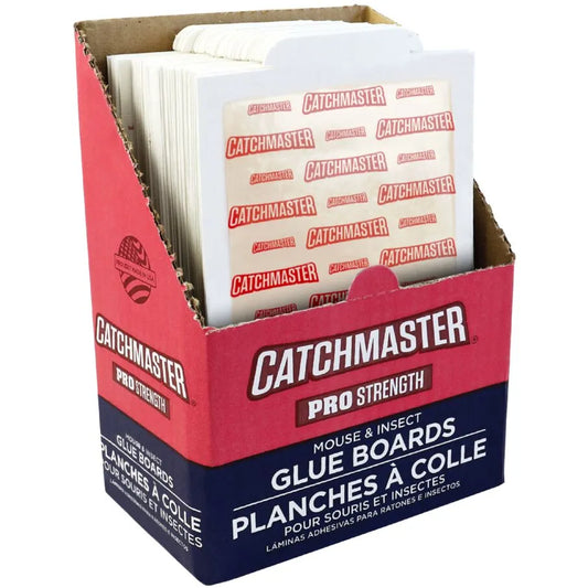 CatchmasterGRO Pro-Strength Mouse & Insect Glue Board Traps
