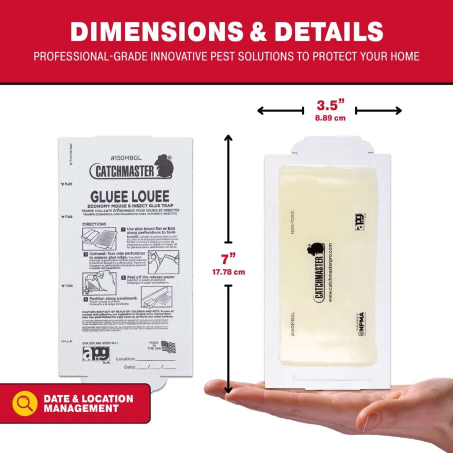 CatchmasterGRO Mouse & Insect Glue Board Traps