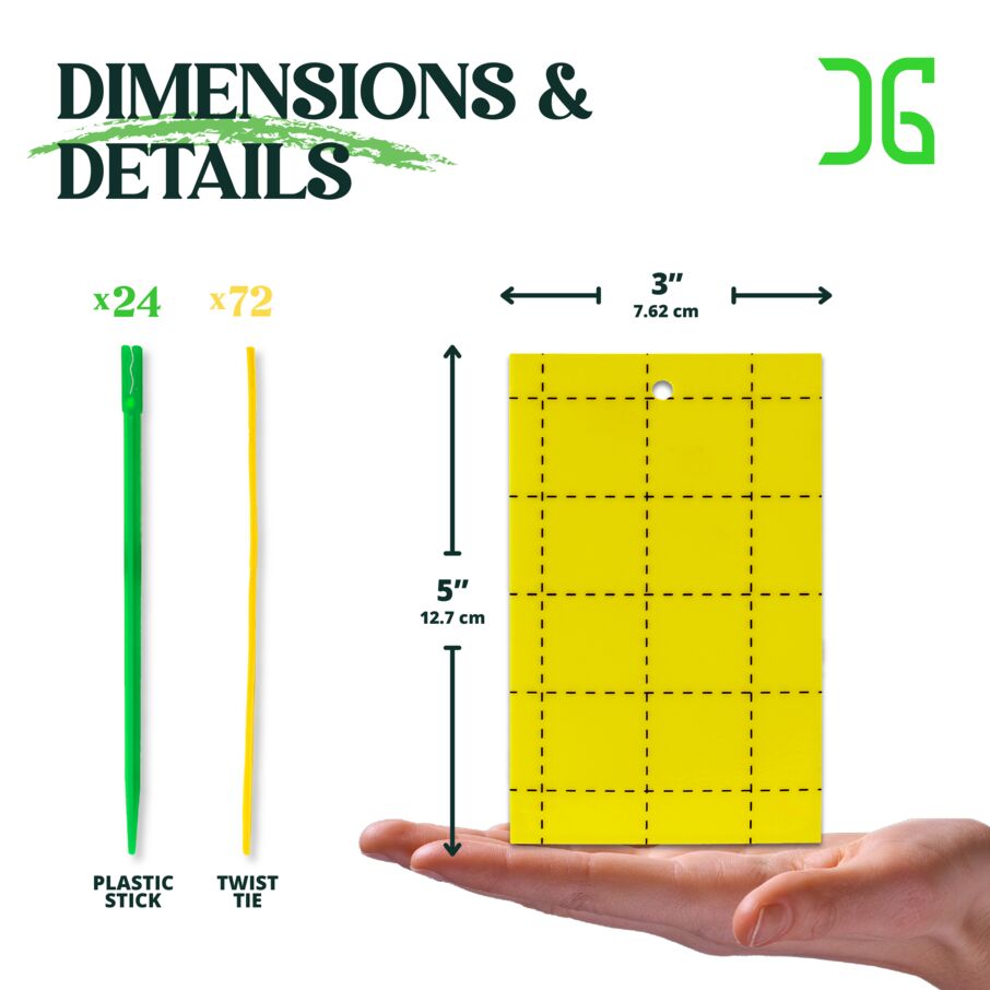 Double-Sided Yellow Sticky Card Insect Trap