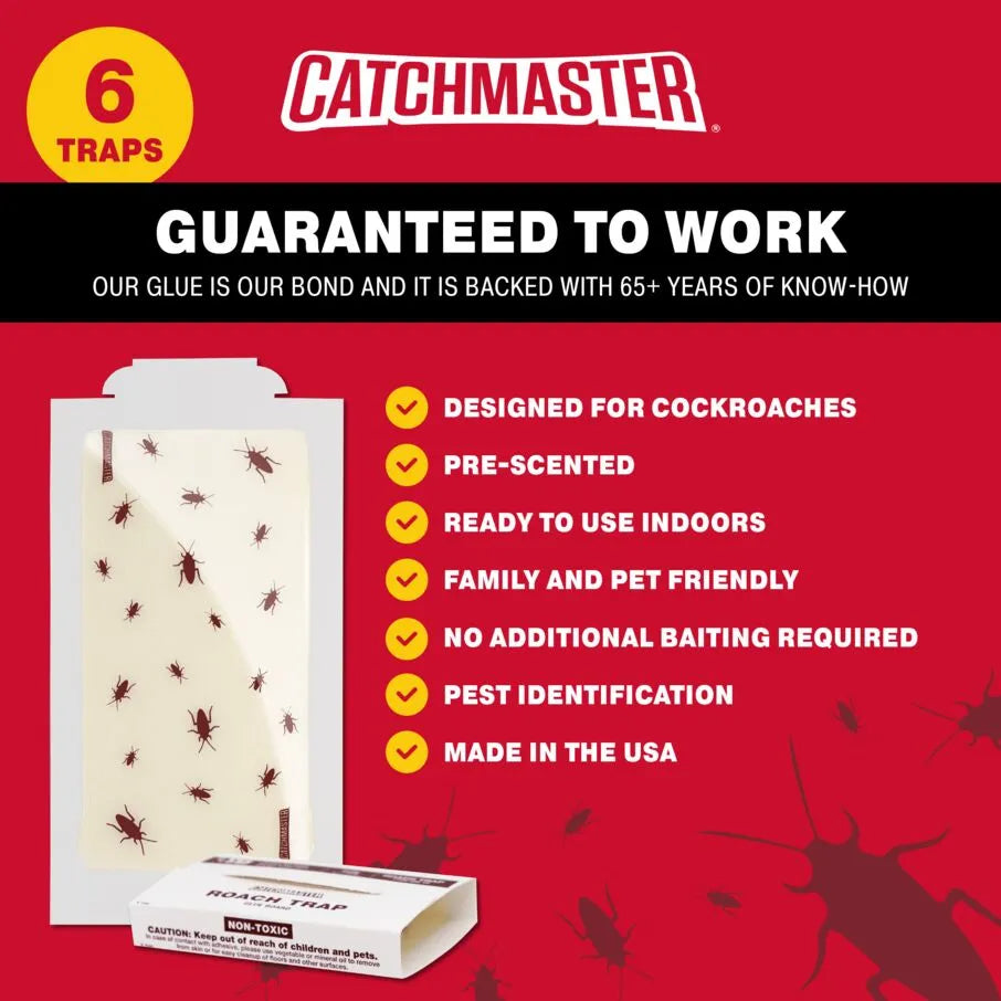 CatchmasterGRO Cockroach Patterned Glue Board Traps