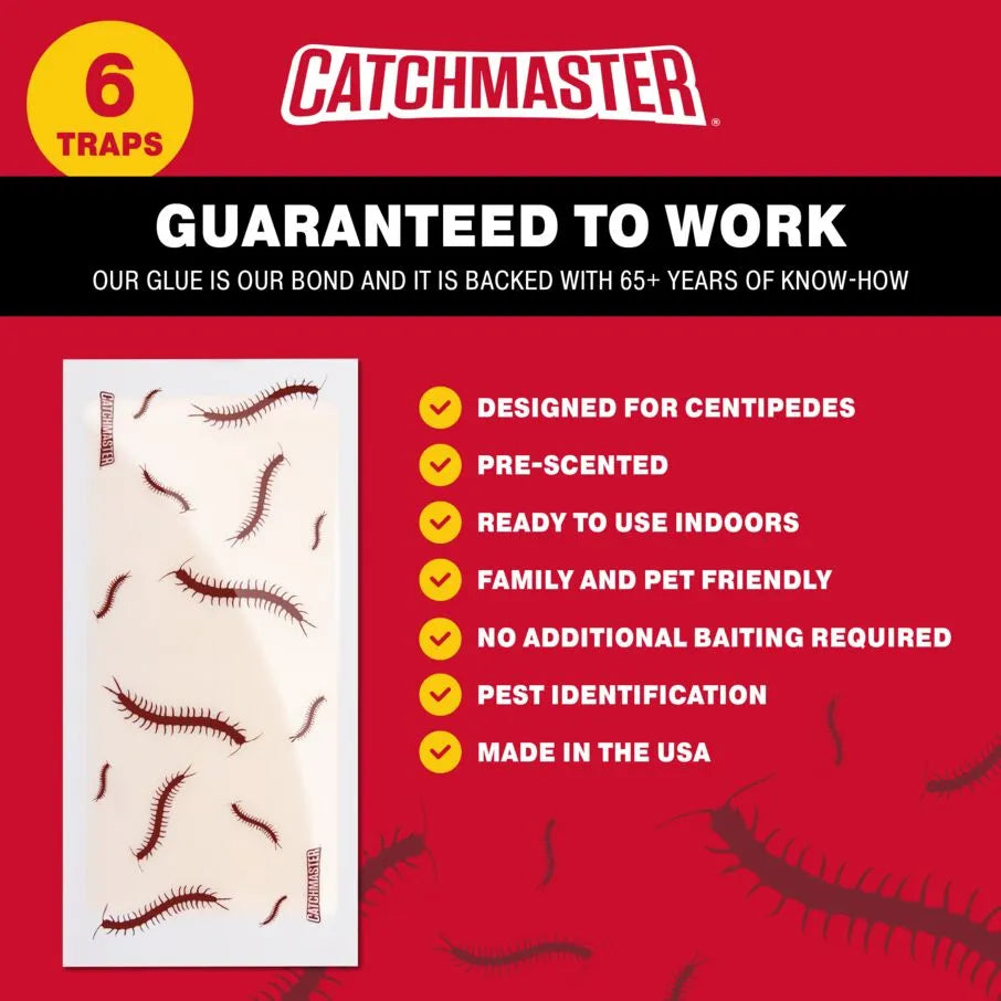 CatchmasterGRO CentipedeXL Centipede Patterned Glue Board Traps