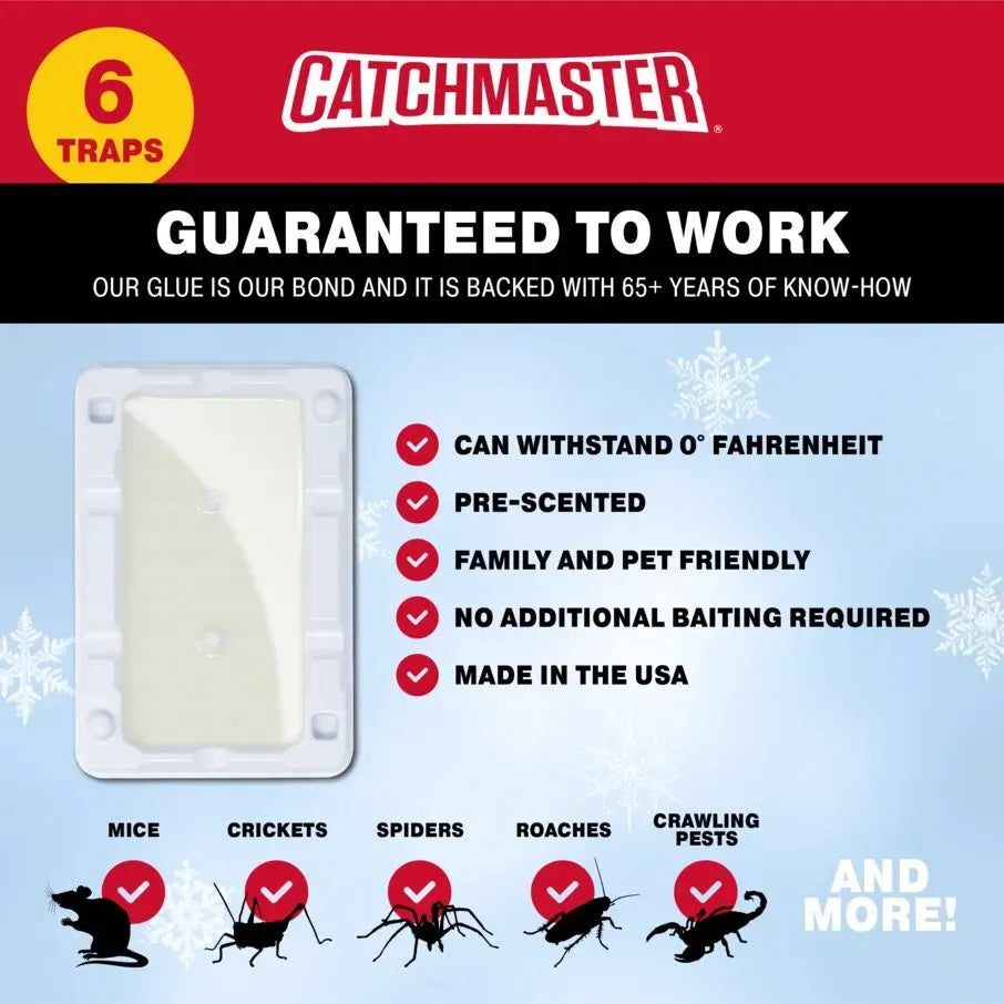 CatchmasterGRO Cold Temperature Mouse, Rodent & Insect Glue Trays
